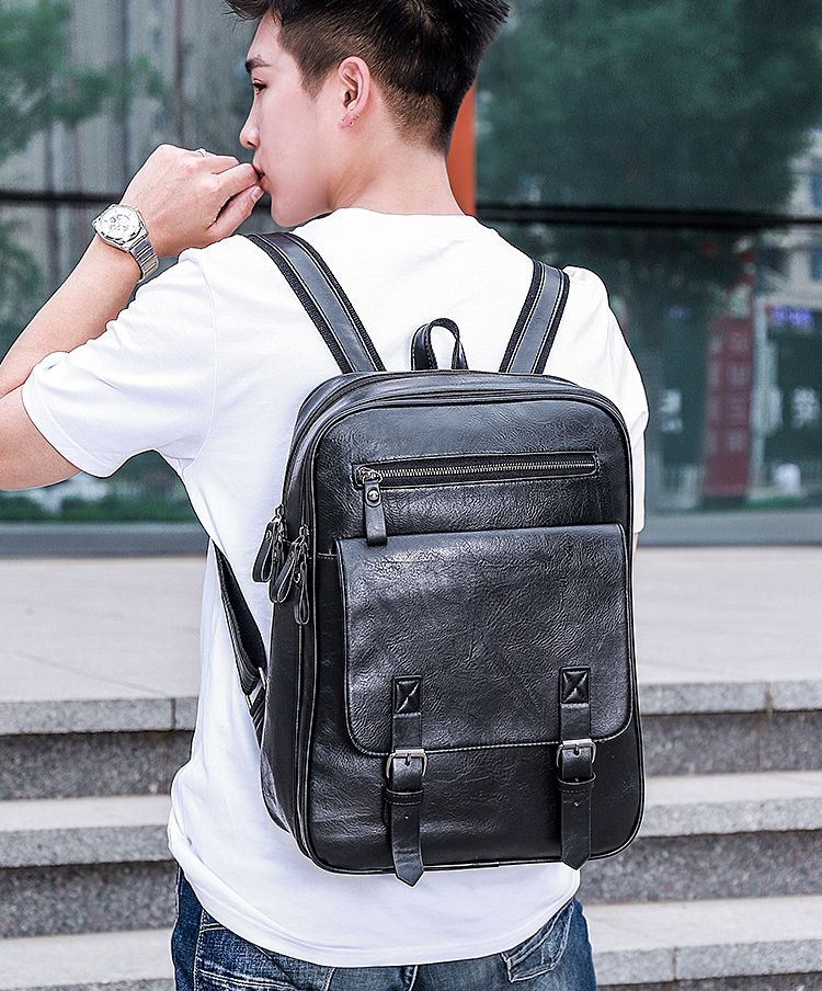 Mochila De Ecocuero Vintage